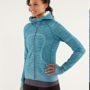 Lululemon Athletica Blue Hooded Jacket